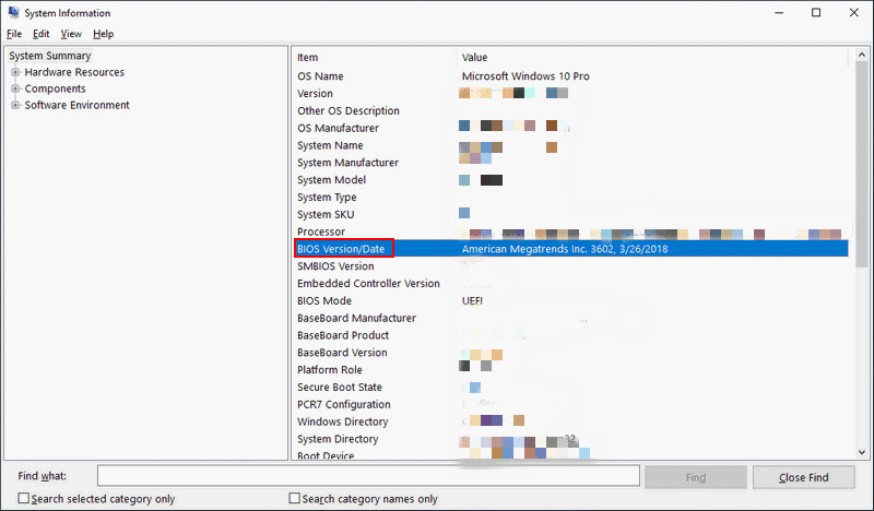 BIOS Version/Date